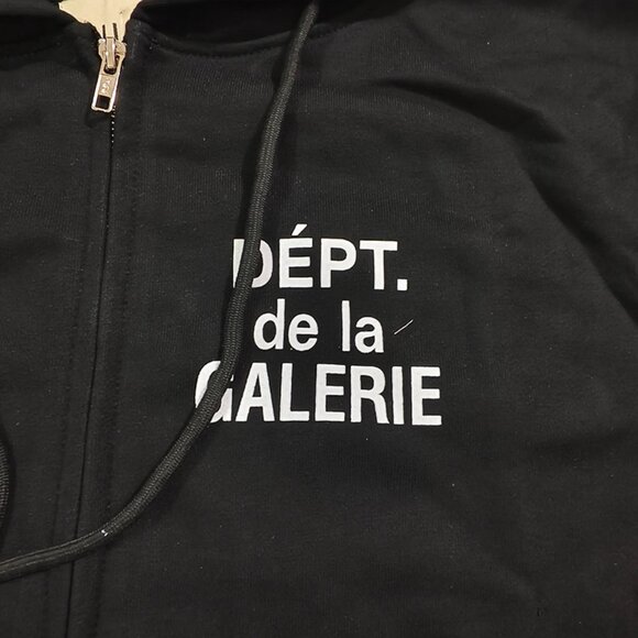 Gallery Dept Black Sweatshirt Jacket - Picture 4 of 9